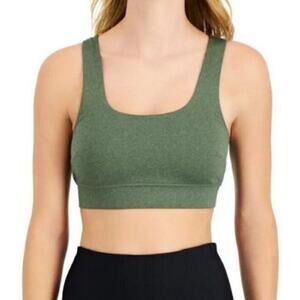 Jenni Green Square Neck Sports Bra Sz S NWT
